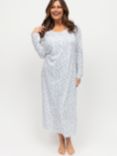 Nora Rose by Cyberjammies Phoebe Nightdress, White/Blue