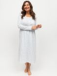 Nora Rose by Cyberjammies Frieda Nightdress, White/Blue