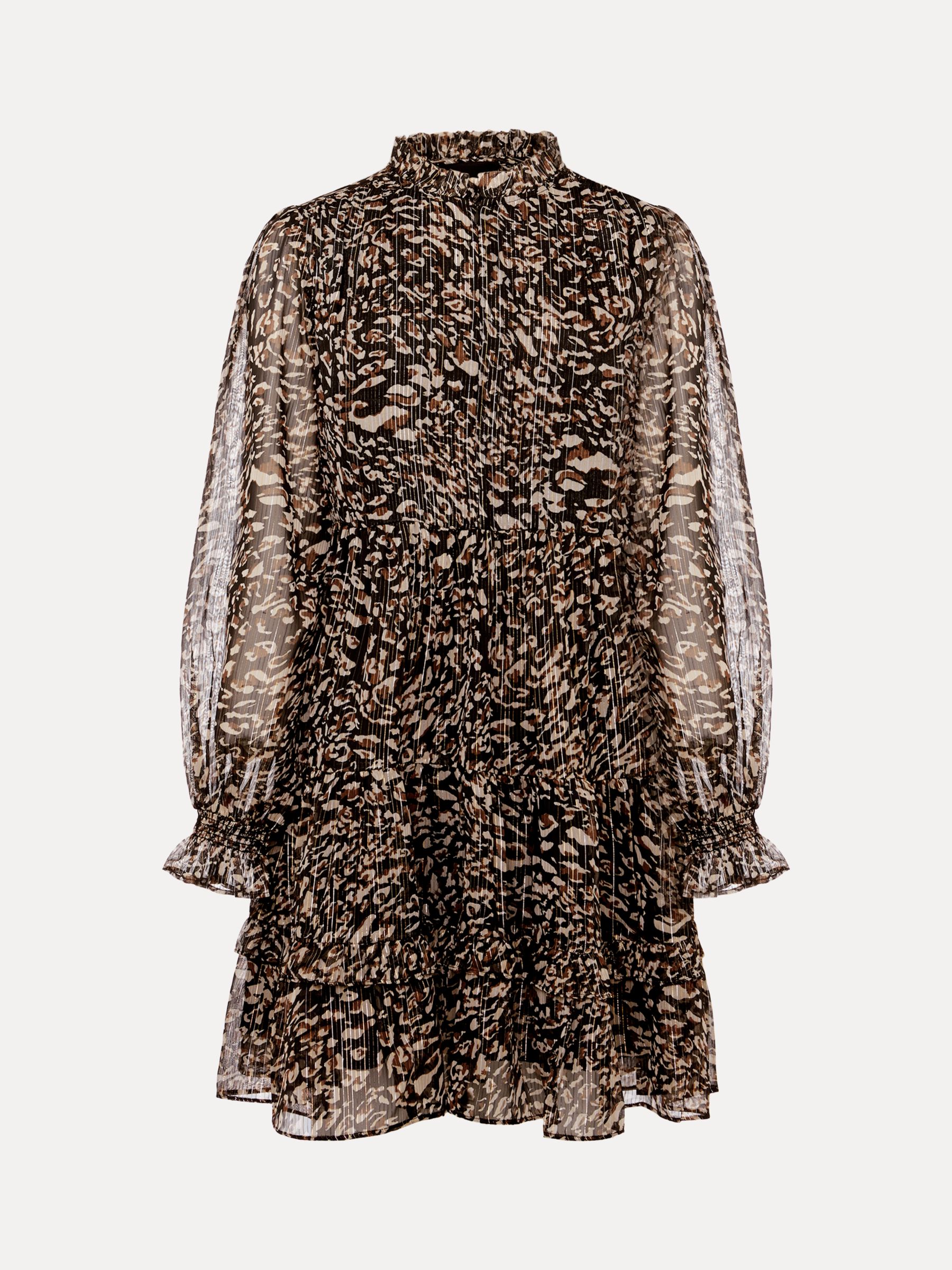 Unisex Leopard Print Lurex Party Shirt