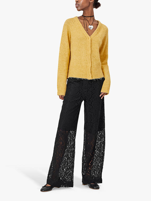 Lollys Laundry Lucille Long Sleeve Cardigan, Yellow