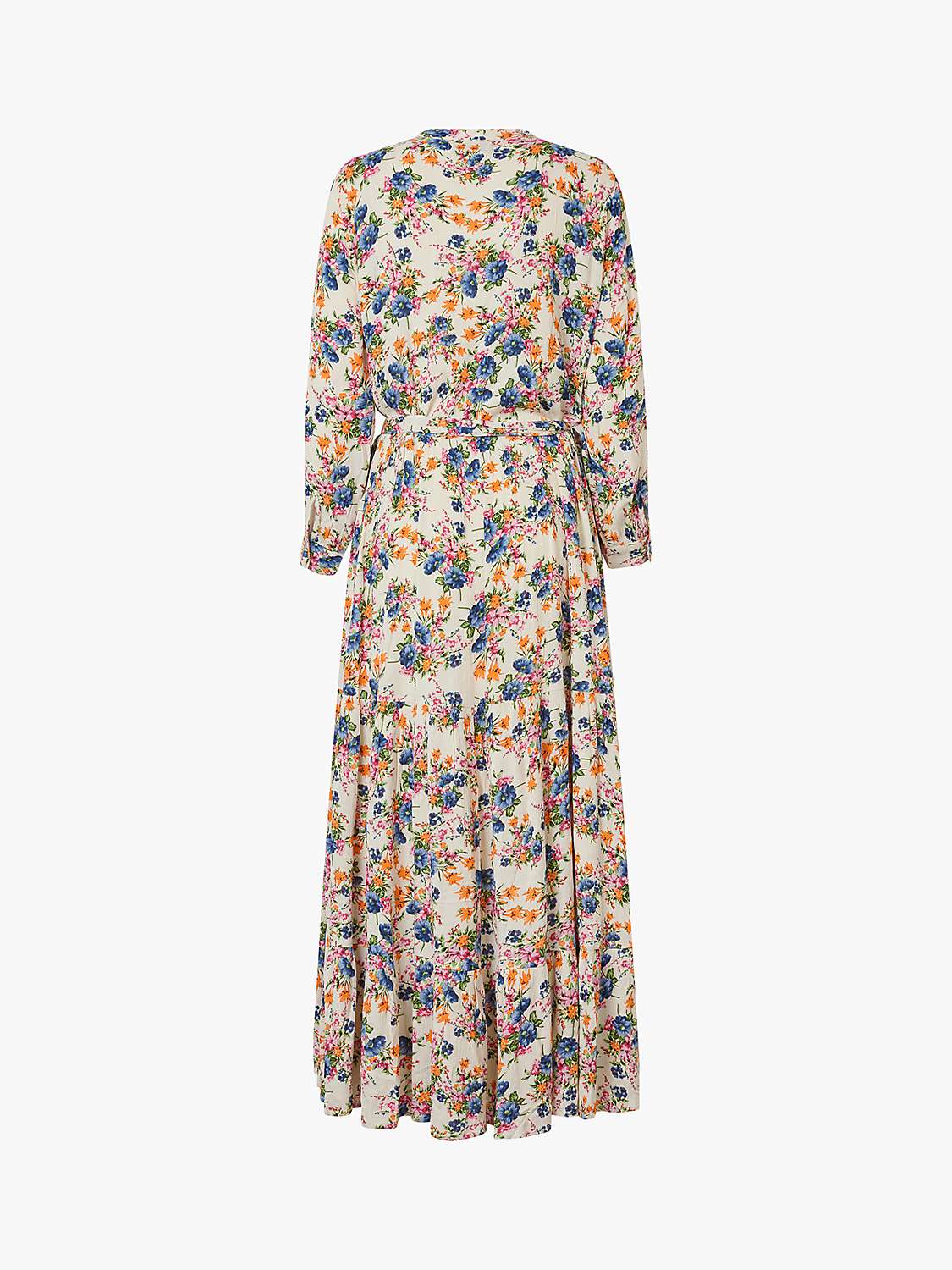 Buy Lollys Laundry Nee Floral Print 3/4 Sleeve Maxi Dress, Multi Online at johnlewis.com