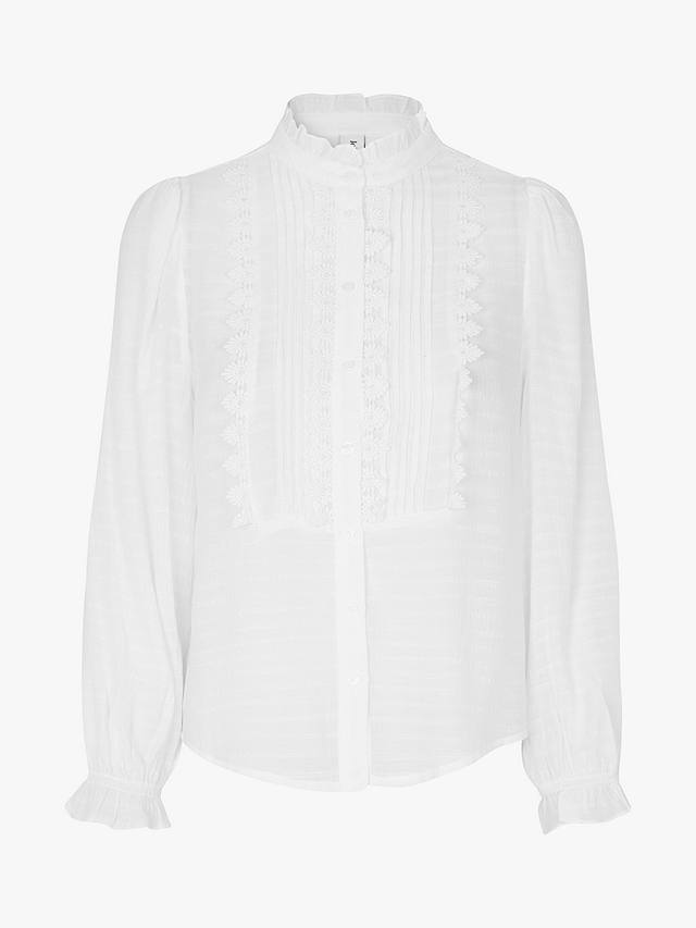 Lollys Laundry Ariel Frill and Embroidery Shirt, White at John Lewis ...