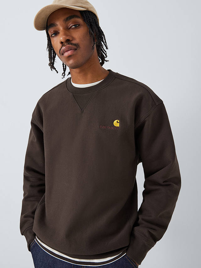 Carhartt WIP Cotton Sweatshirt, Tobacco