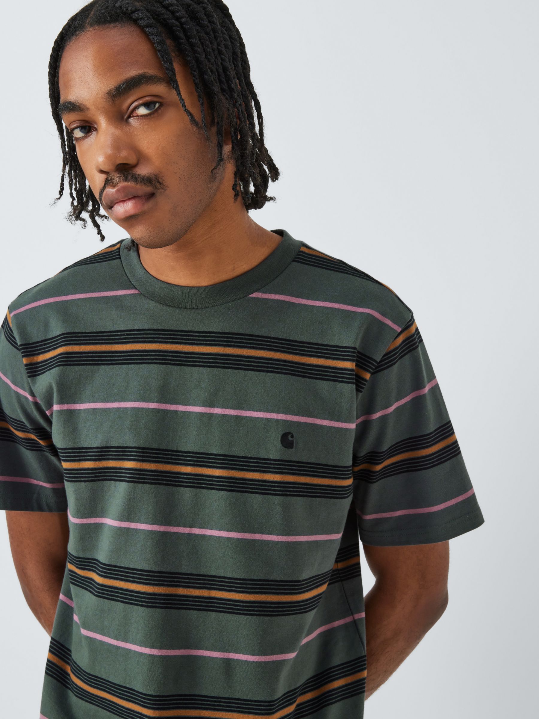 Carhartt WIP Striped Cotton T-Shirt, Multi, XL