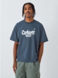 Carhartt WIP Striped Cotton T-Shirt, Blue/White