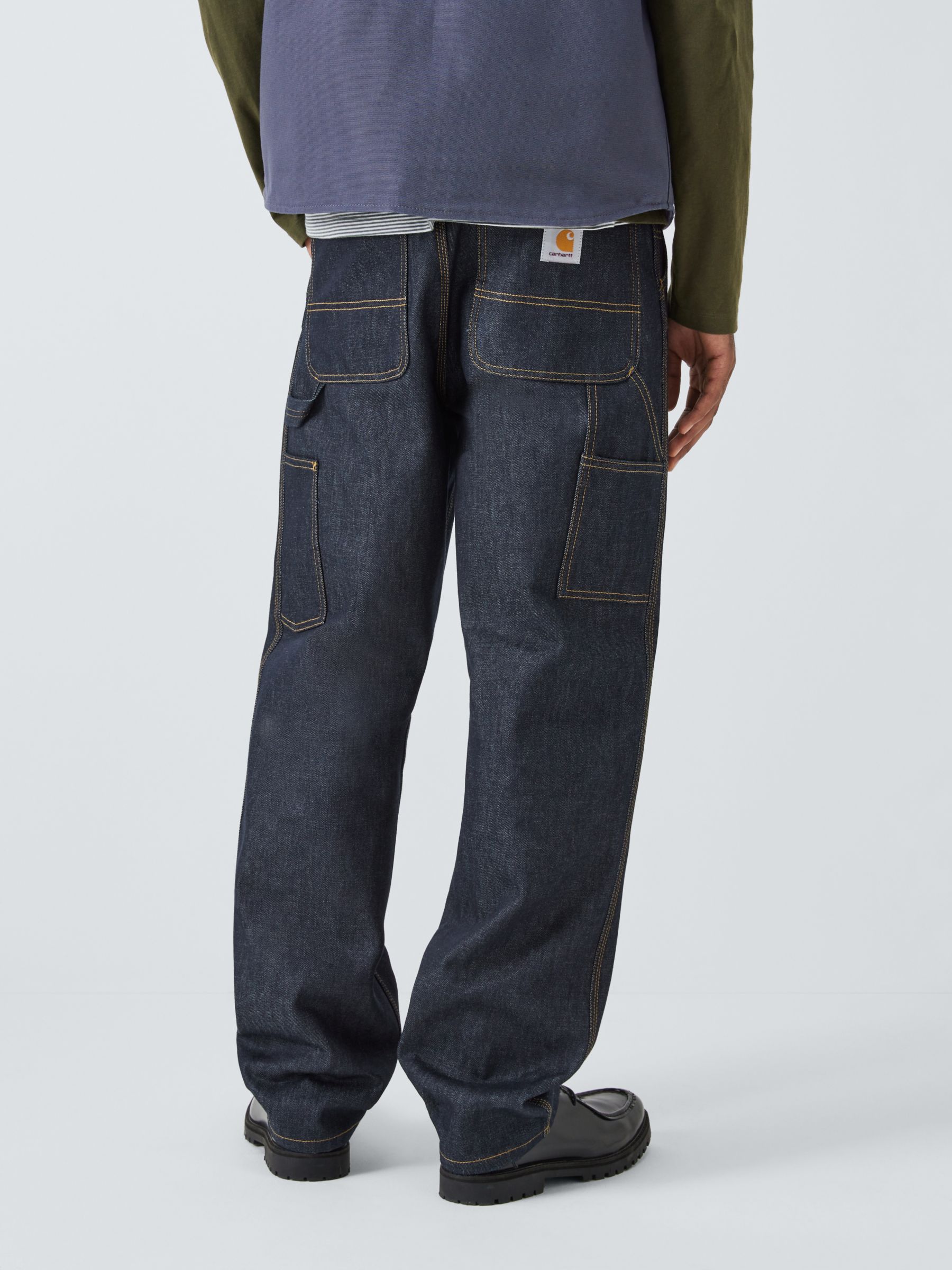 Carhartt WIP Relaxed Straight Fit Jeans, Blue at John Lewis & Partners
