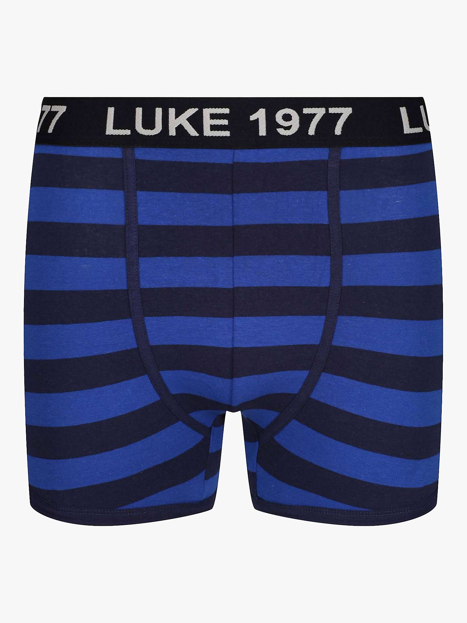 Buy LUKE 1977 Niter Striped Cotton Blend Boxers, Pack of 3 Online at johnlewis.com