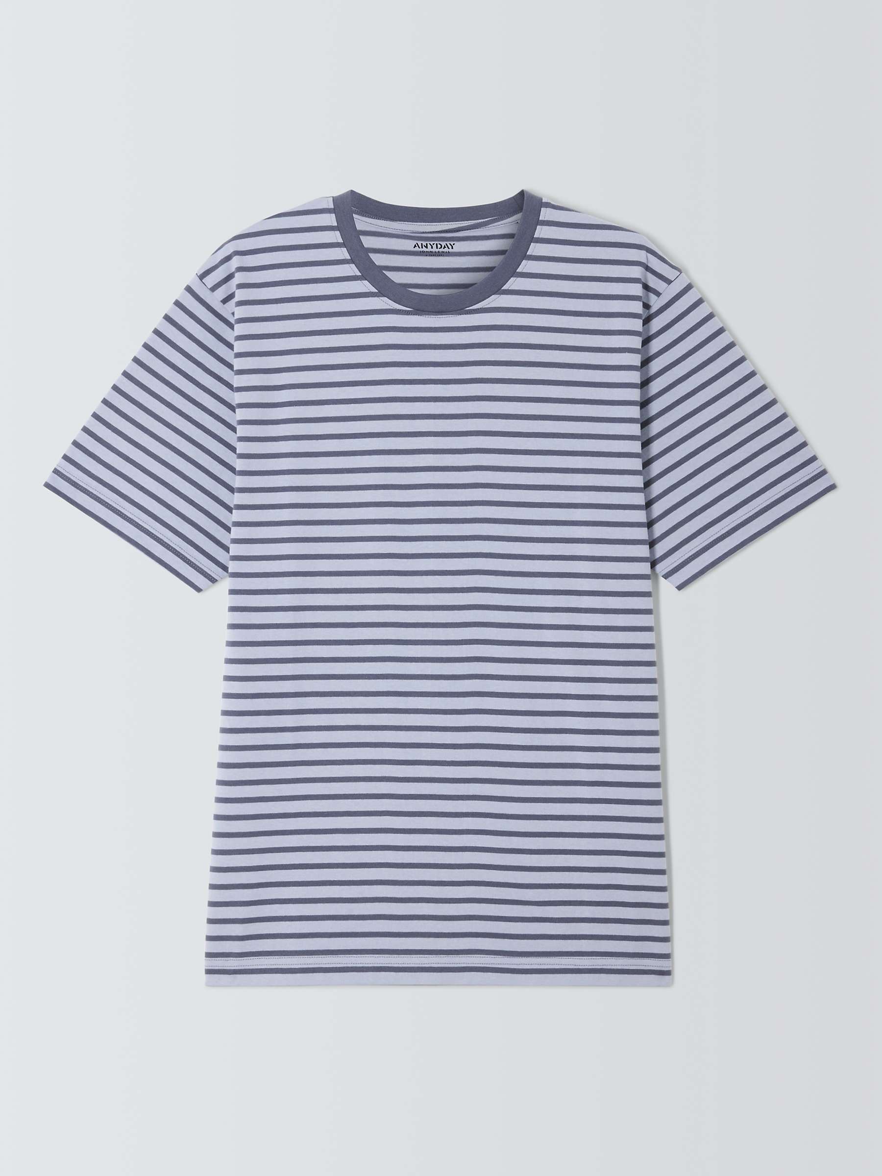 Buy John Lewis ANYDAY Cotton Stripe Crew T-Shirt Online at johnlewis.com