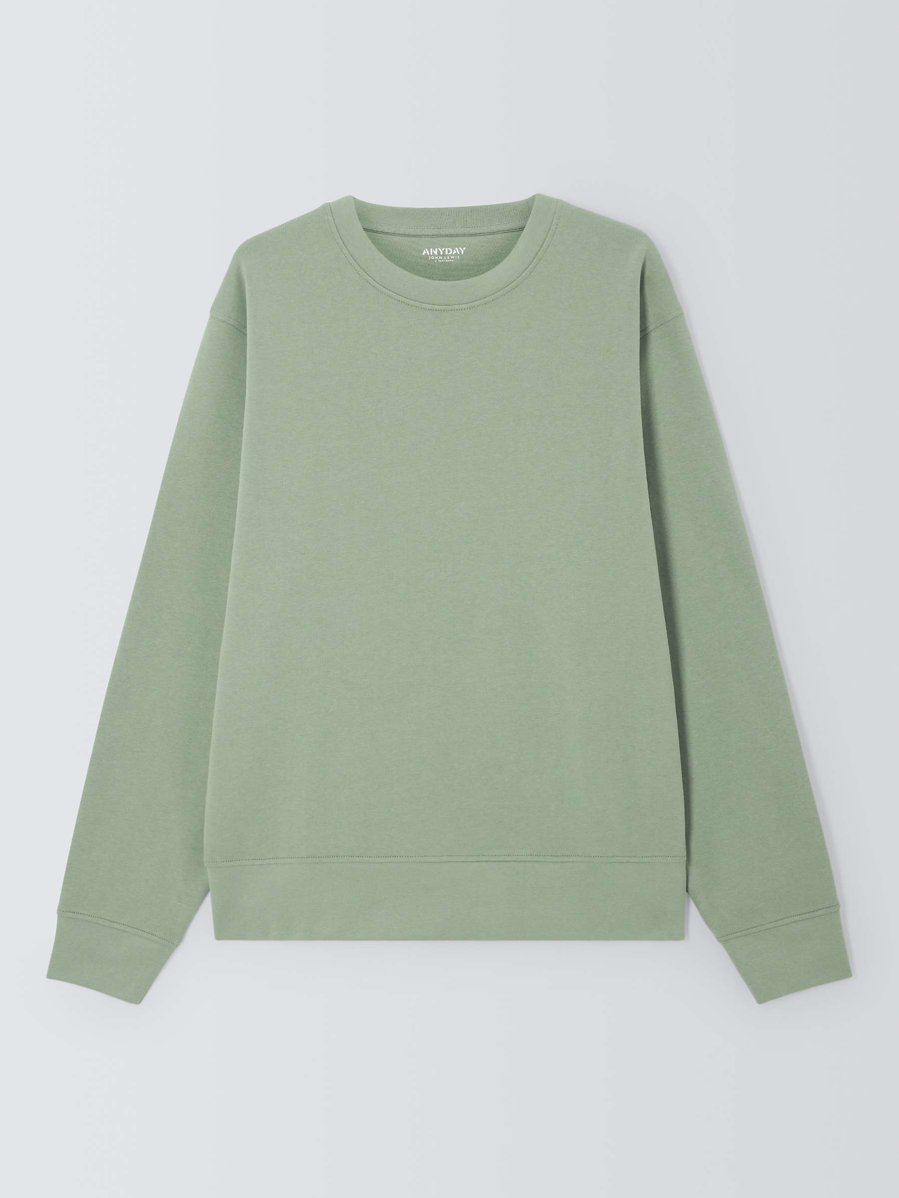 Buy John Lewis ANYDAY Cotton Crew Neck Sweatshirt Online at johnlewis.com