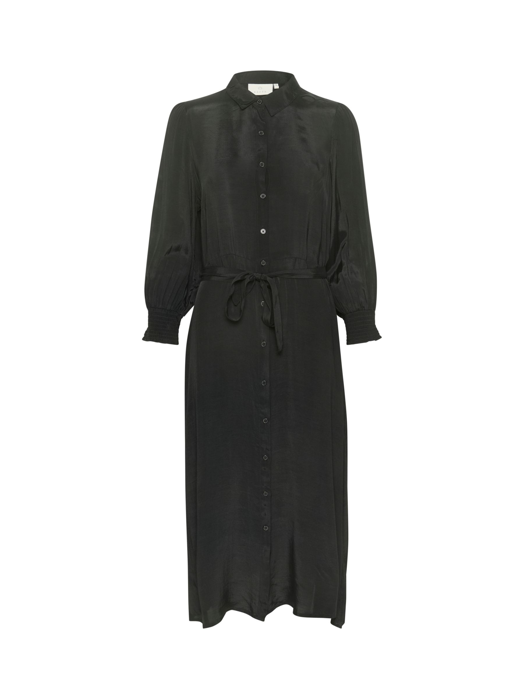 KAFFE Emine Shirt Dress, Deep Black