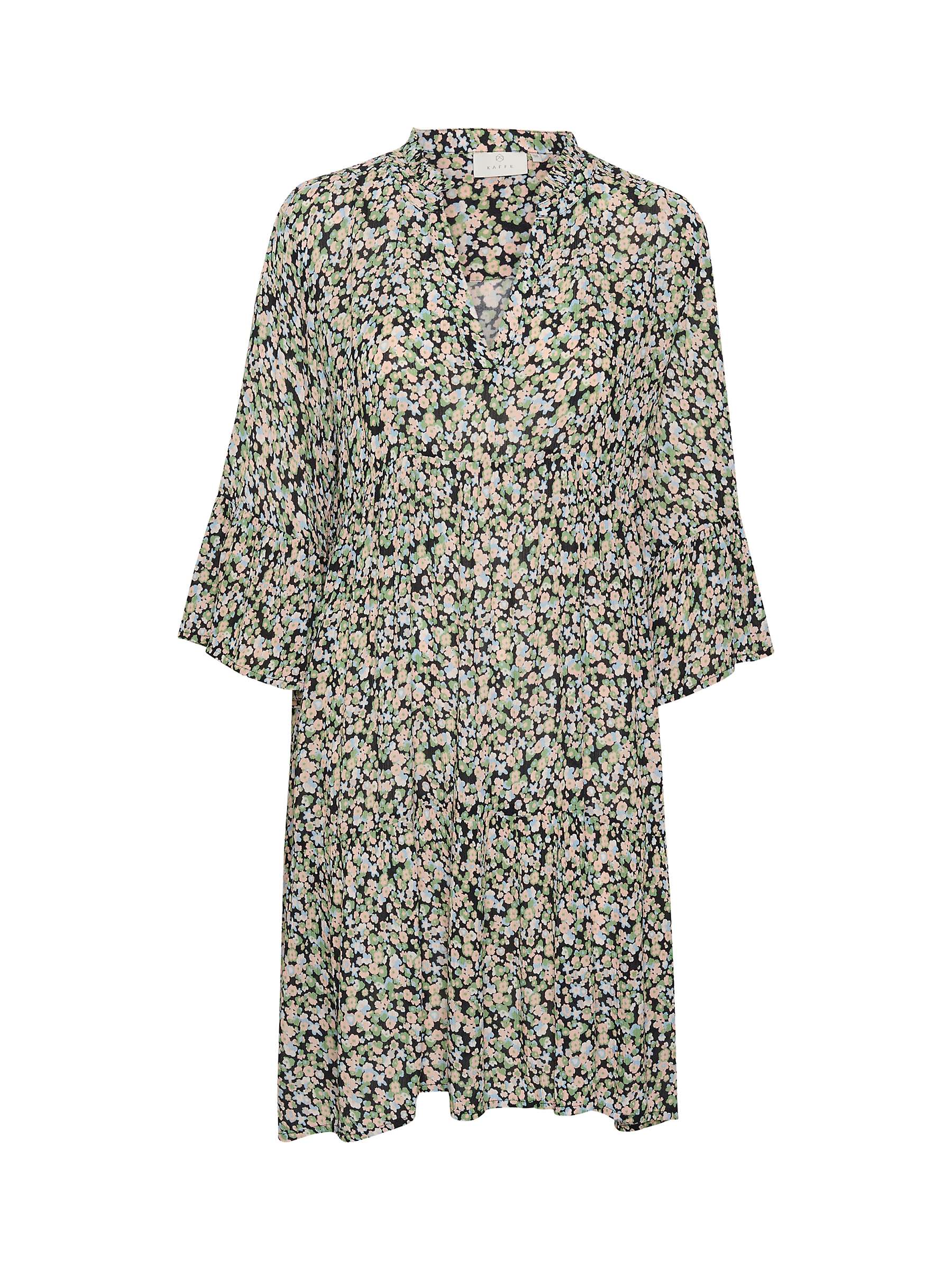 Buy KAFFE Jean Floral Dress, Blue/Pink/Green Online at johnlewis.com