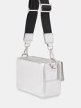 Whistles Bibi Crossbody Leather Bag, Silver