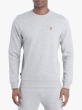 LUKE 1977 London Crew Neck Sweatshirt, Mid Mrl Grey