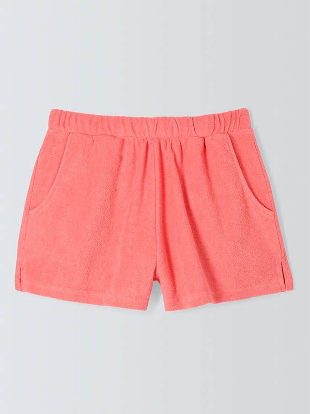 John Lewis ANYDAY Towelling Beach Shorts, Pink