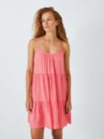John Lewis ANYDAY Tiered Mini Beach Dress, Pink