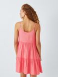 John Lewis ANYDAY Tiered Mini Beach Dress, Pink
