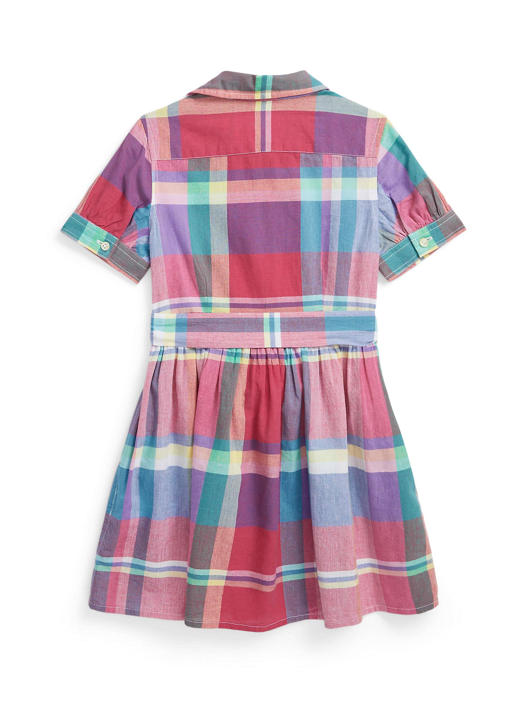 Buy Ralph Lauren Kids' Check Day Shirt Dress, Red/Pink/Multi Online at johnlewis.com