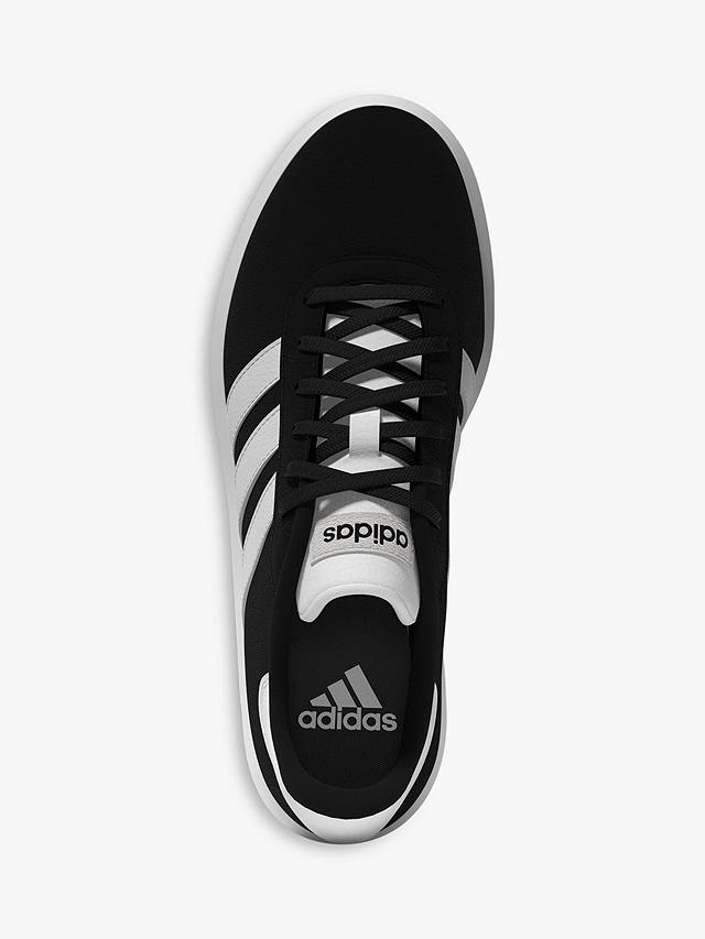 adidas Court Platform Lace Up Trainers, Black/White