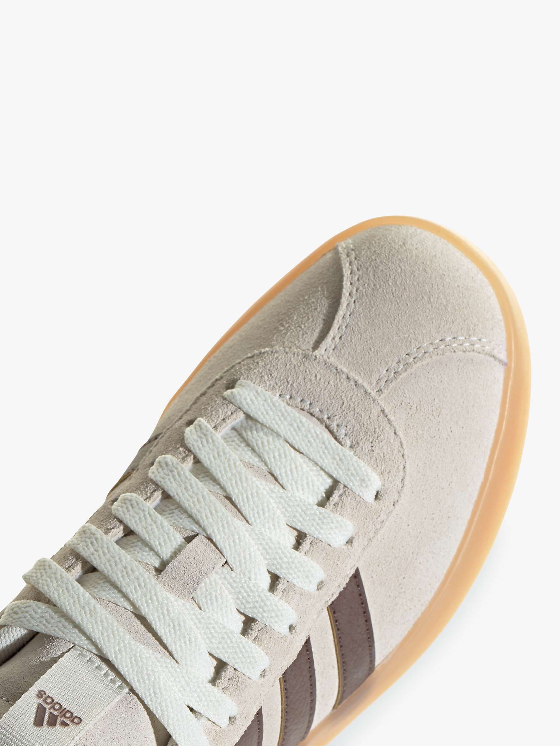 Buy adidas VL Court Trainers, White/Earth Online at johnlewis.com