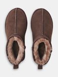 Whistles Mable Suede Slipper Boots, Taupe