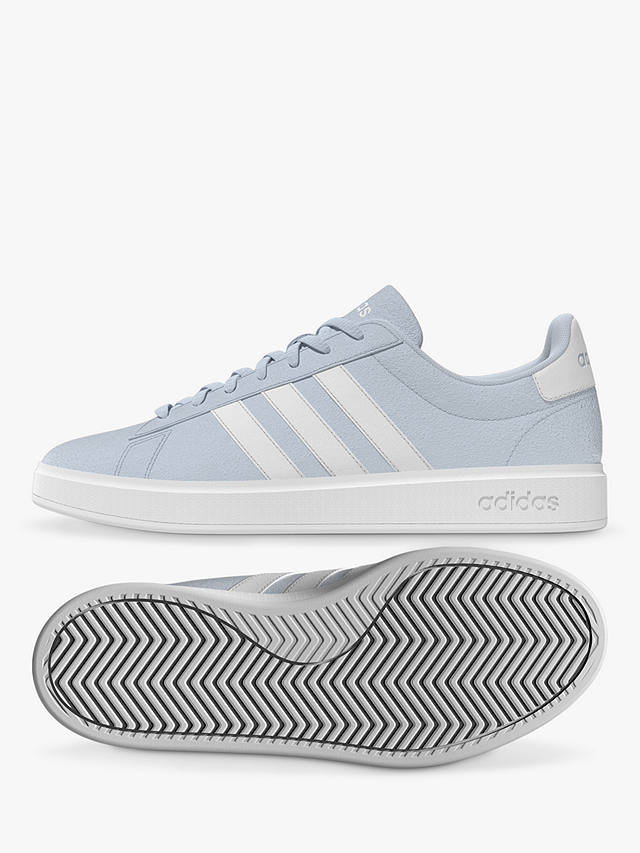 adidas Grand Court Lace Up Trainers, Blue/White