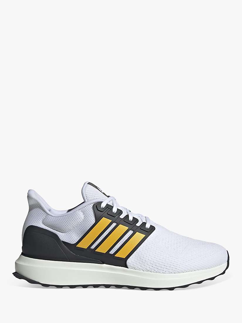 Buy adidas Ubounce Men's Trainers, White/Black/Yellow Online at johnlewis.com