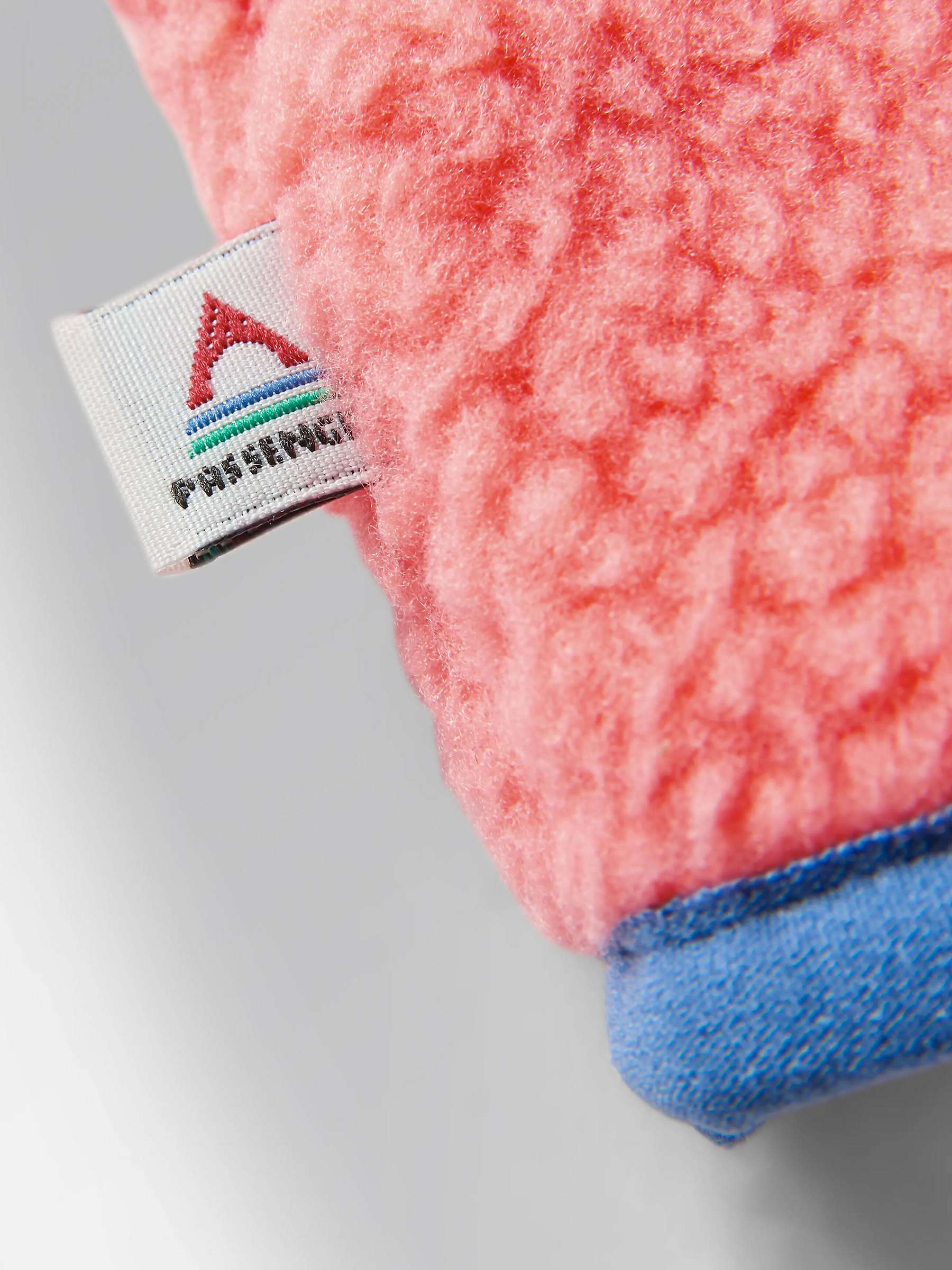 Buy Passenger Maine Colour Block Sherpa Fleece Top, Shell Pink Online at johnlewis.com
