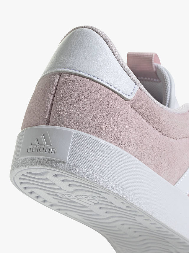 adidas VL Court Suede Trainers, Pink/White