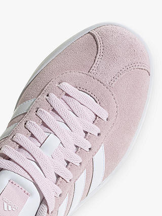 adidas VL Court Suede Trainers, Pink/White
