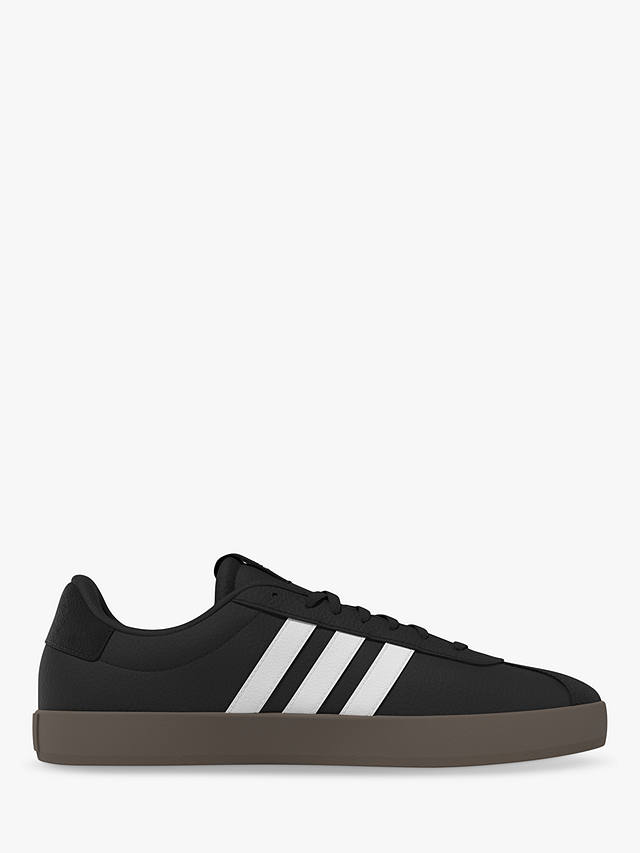 adidas VL Court Contrast Sole Trainers, Black/White