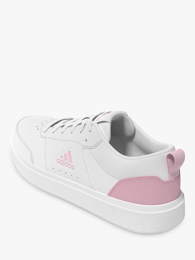 adidas Park Street Lace-Up Trainers, White/Pink