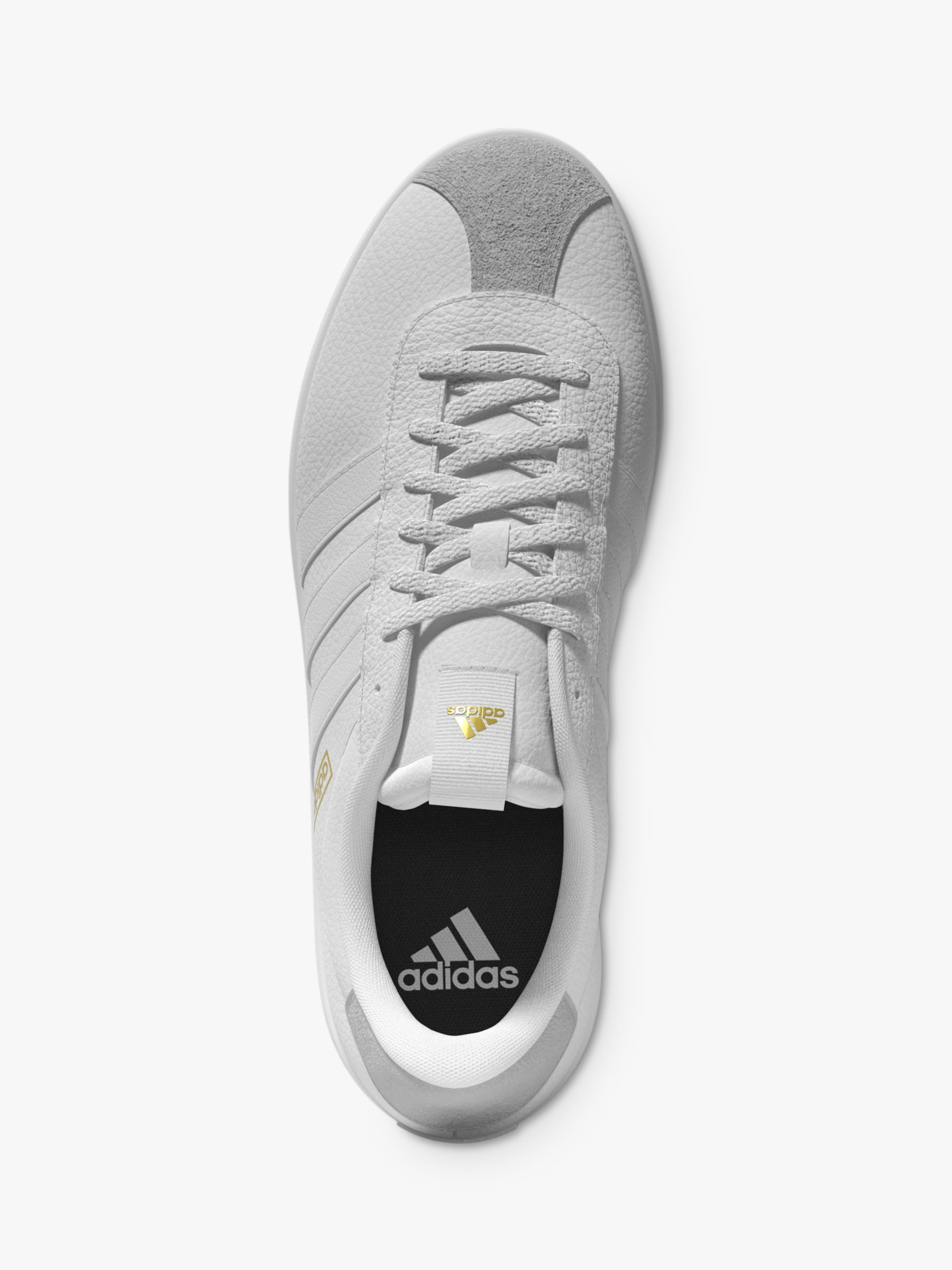 adidas VL Court Trainers, White/White/Grey One, 4