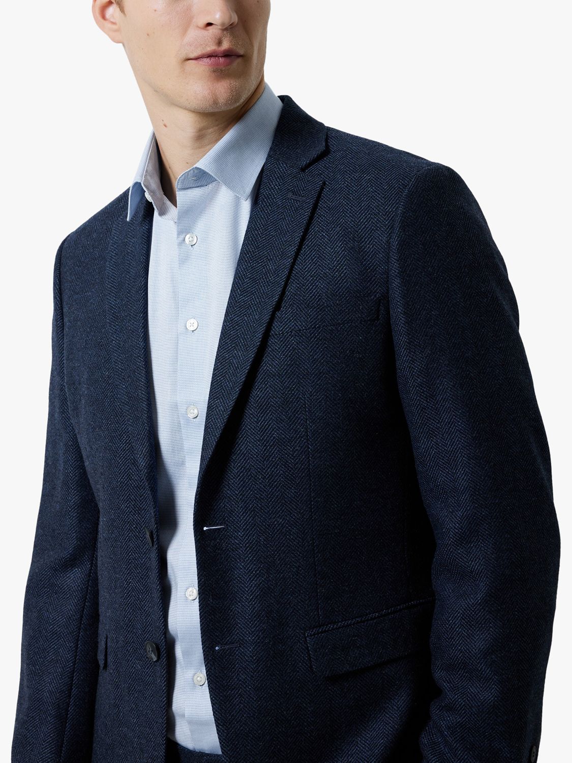 Buy SELECTED HOMME Formal Long Sleeve Shirt, Blue Online at johnlewis.com