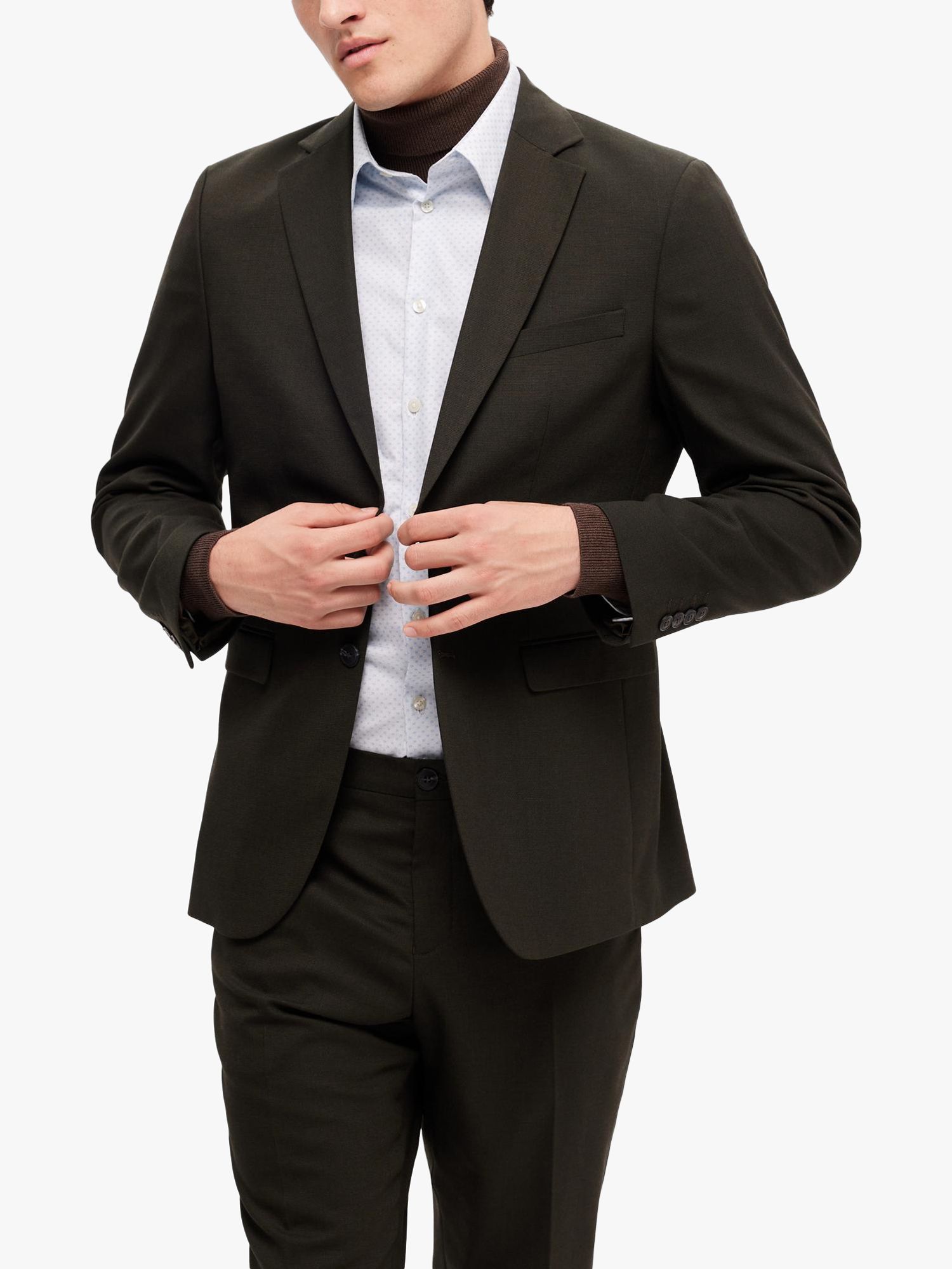 Buy SELECTED HOMME Formal Long Sleeve Shirt, White Online at johnlewis.com