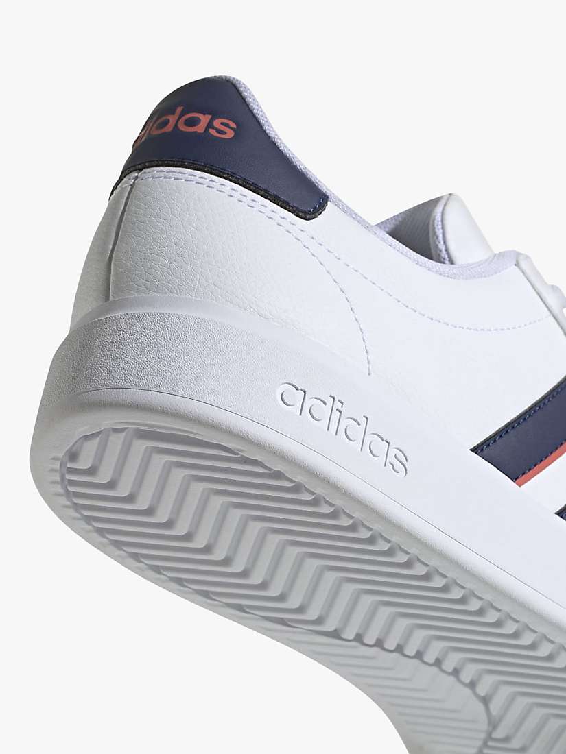 Buy adidas Grand Court 2.0 Men's Trainers, White/Navy Online at johnlewis.com