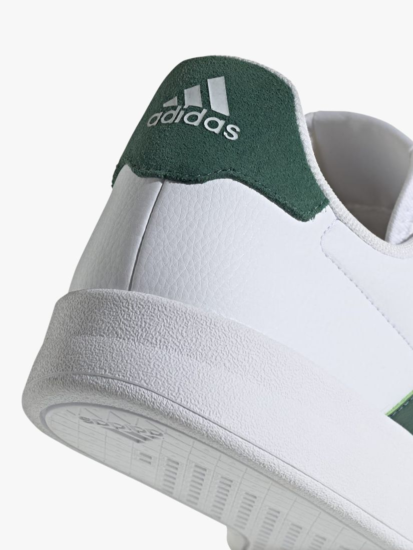 adidas Beaknet 2.0 Court Shoes, White/Green, 7