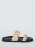 John Lewis ANYDAY Louie Two Strap Ruched Footbed Sandals