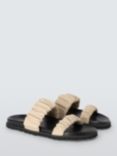John Lewis ANYDAY Louie Two Strap Ruched Footbed Sandals