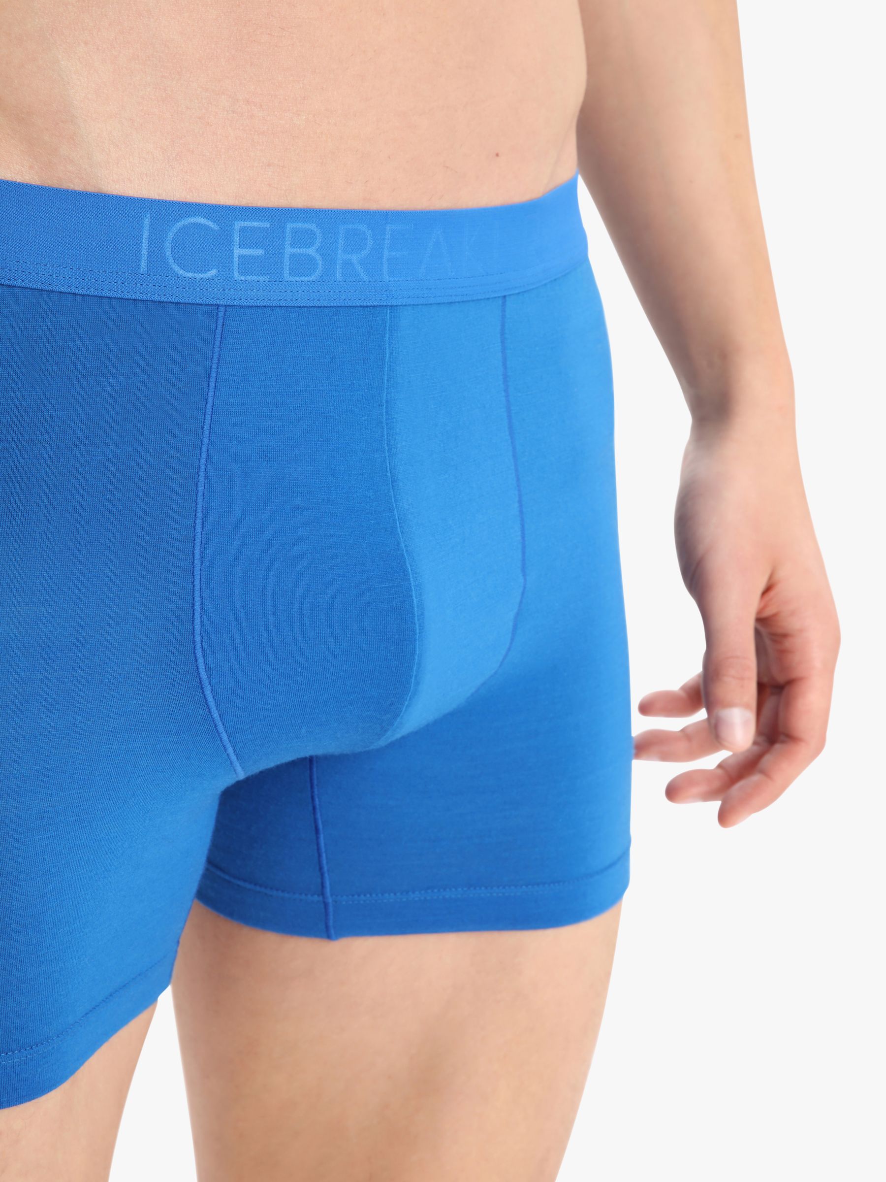 Icebreaker Merino Wool Blend Slim Fit Boxers, Lazurite, L