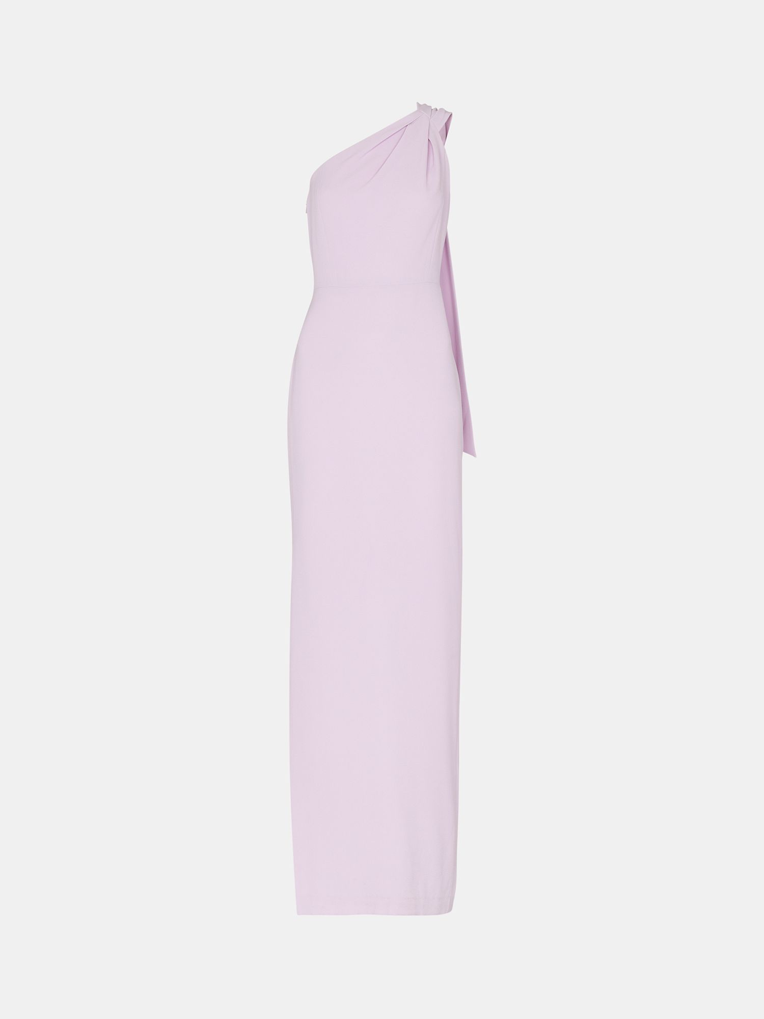 Whistles Bethan One Shoulder Maxi Dress, Lilac, 6
