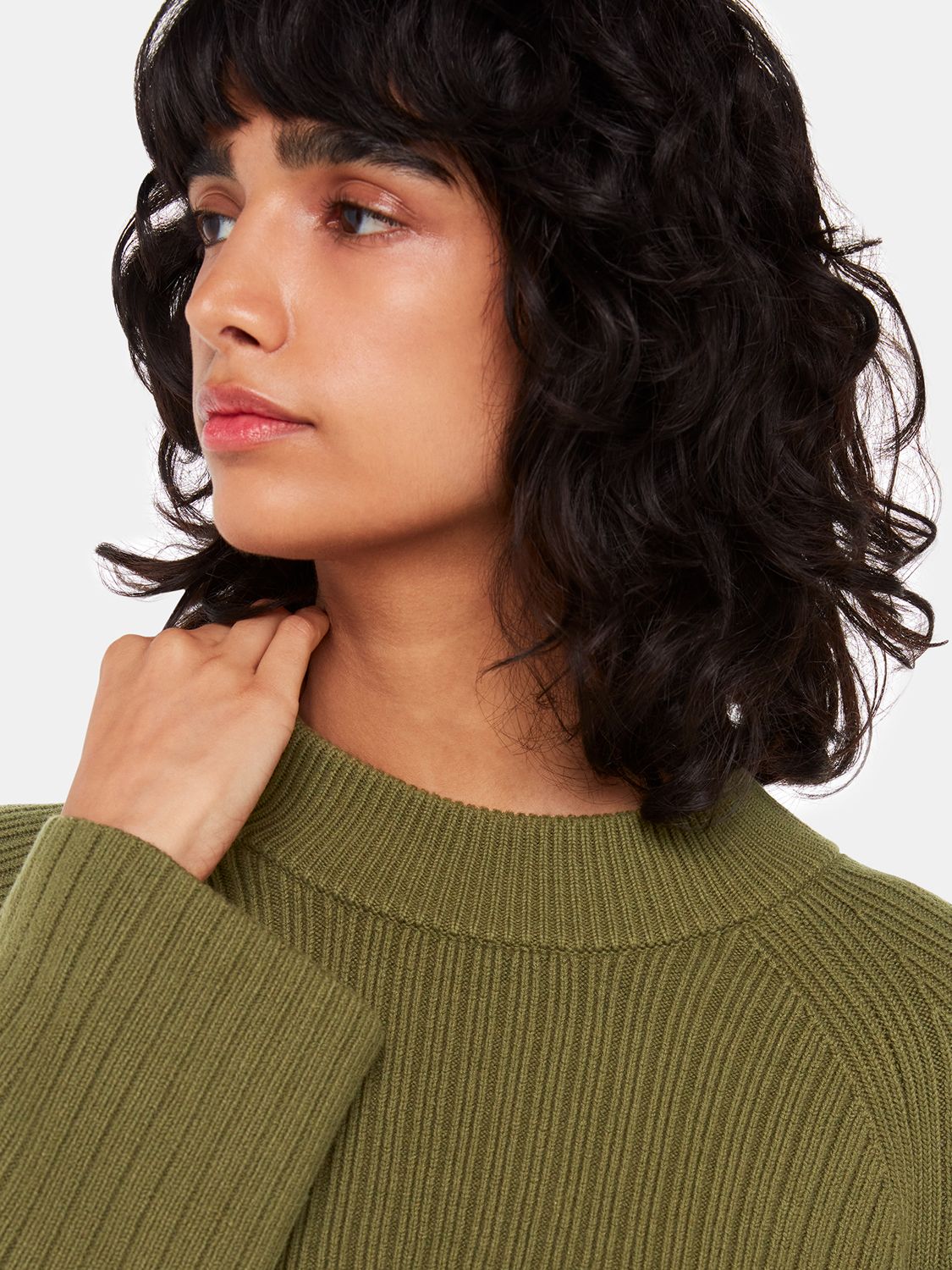 Ribbed Crew Neck Jumper