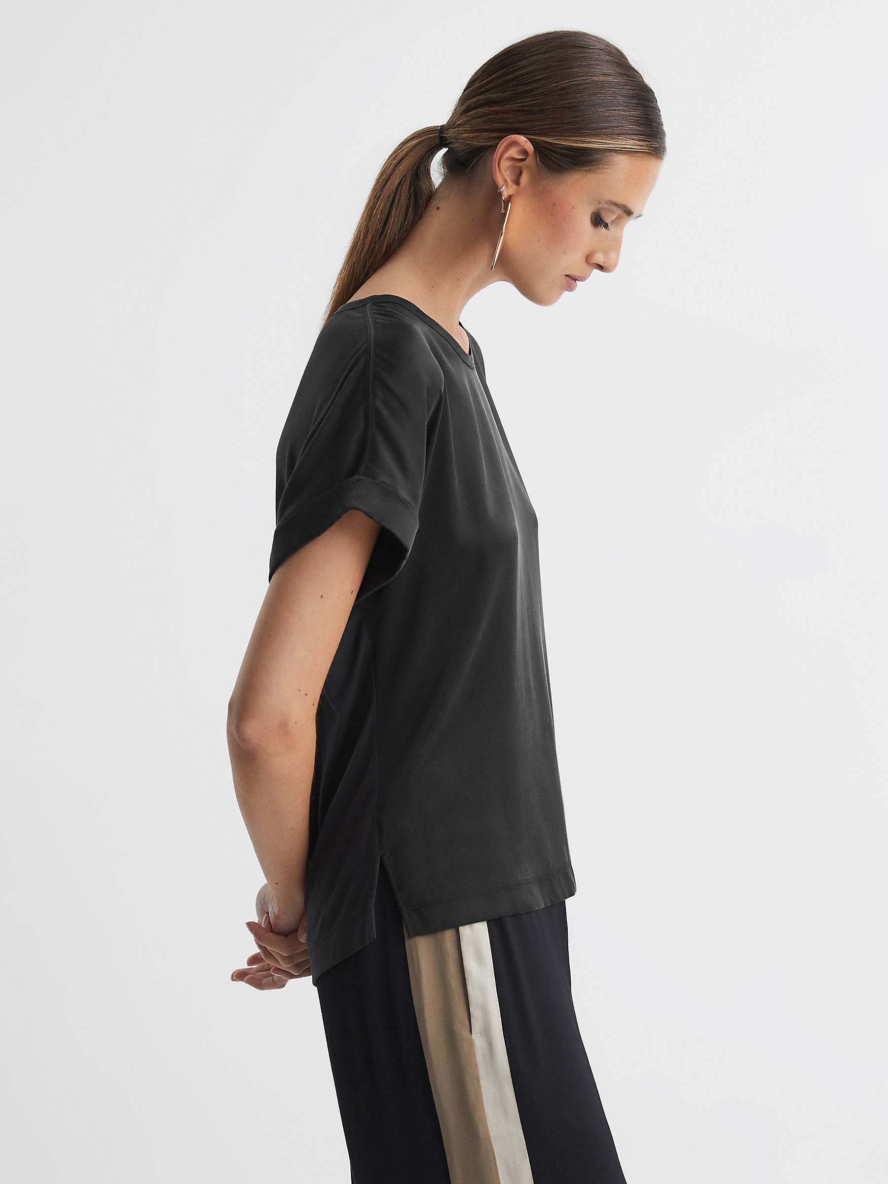 Buy Reiss Helen Silk Front Top Online at johnlewis.com