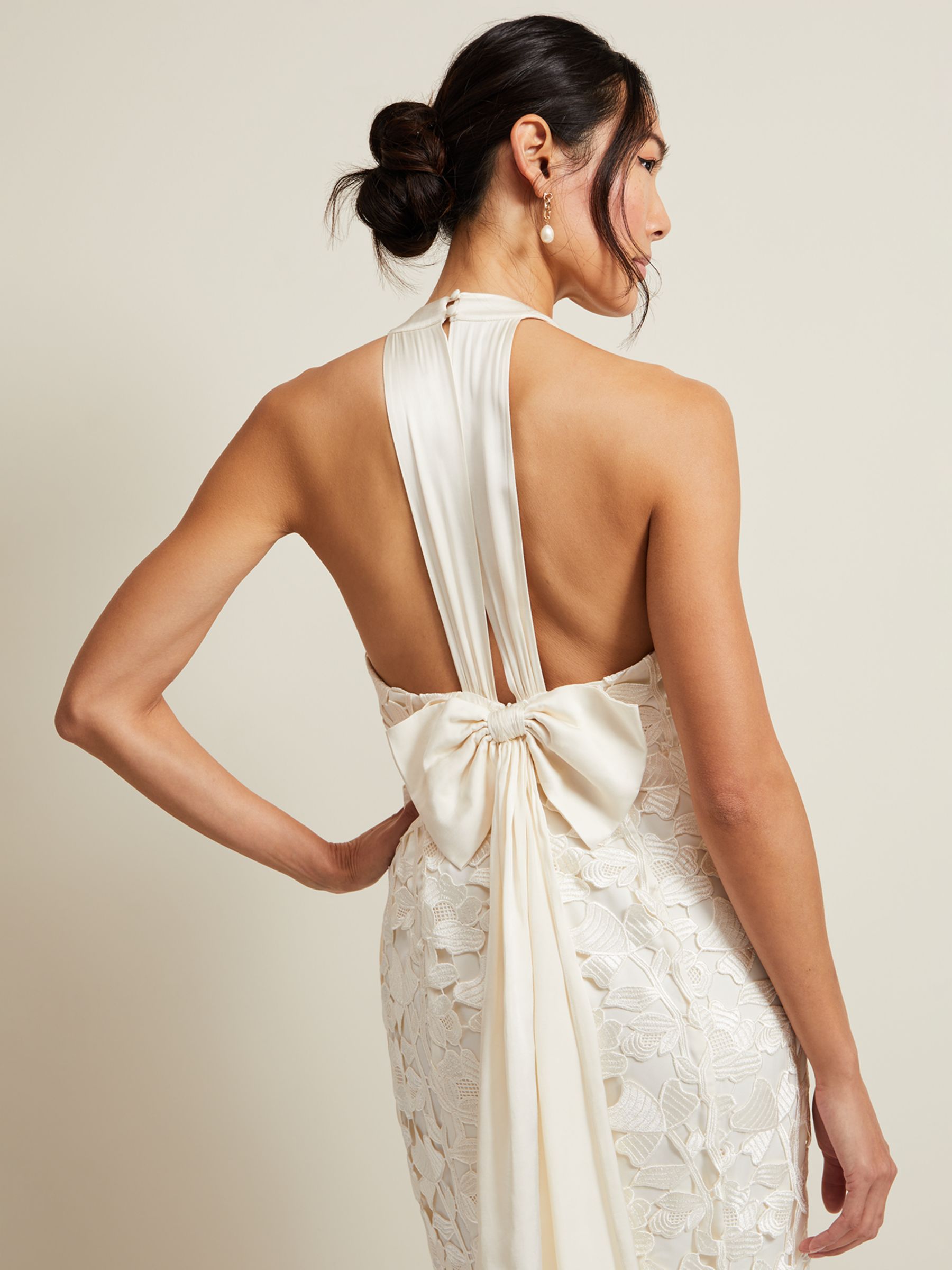 Phase Eight Olivia Bridal Lace Wedding Dress, Ivory, 8