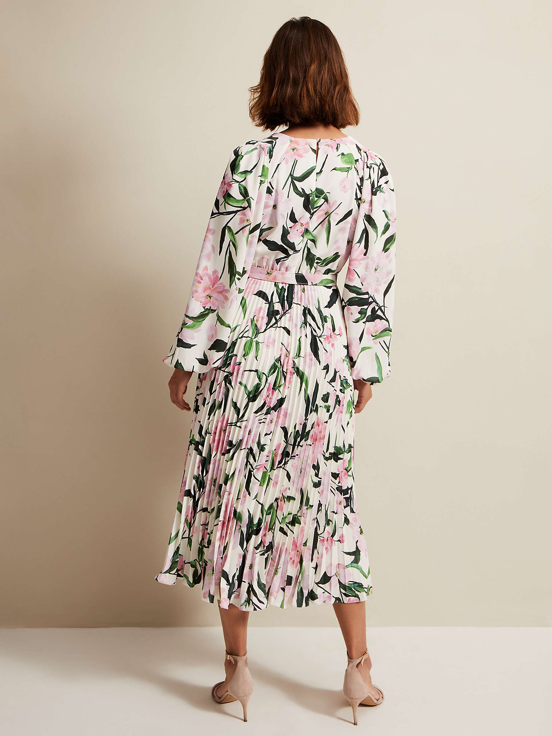 Buy Phase Eight Penny Floral Midi Dress, Multi Online at johnlewis.com