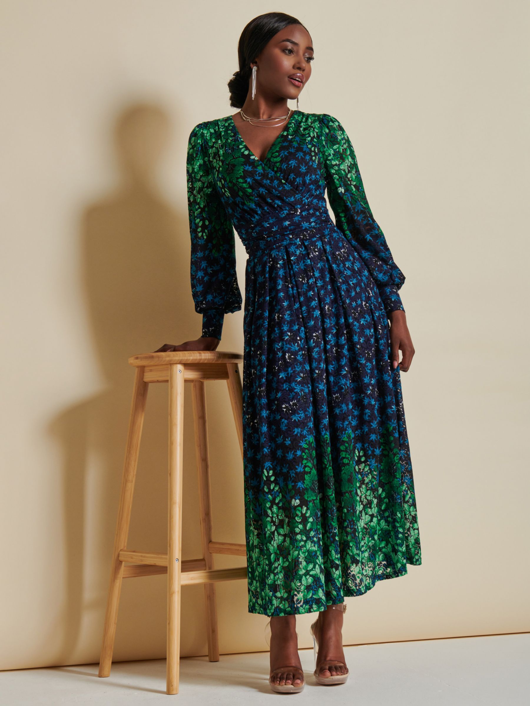 Jolie moi green lace sales dress