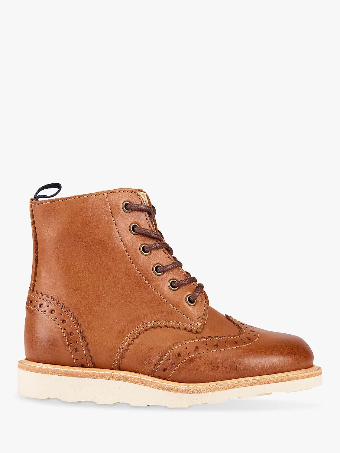 Buy Young Soles Kids' Sidney Leather Brogue Boots Online at johnlewis.com