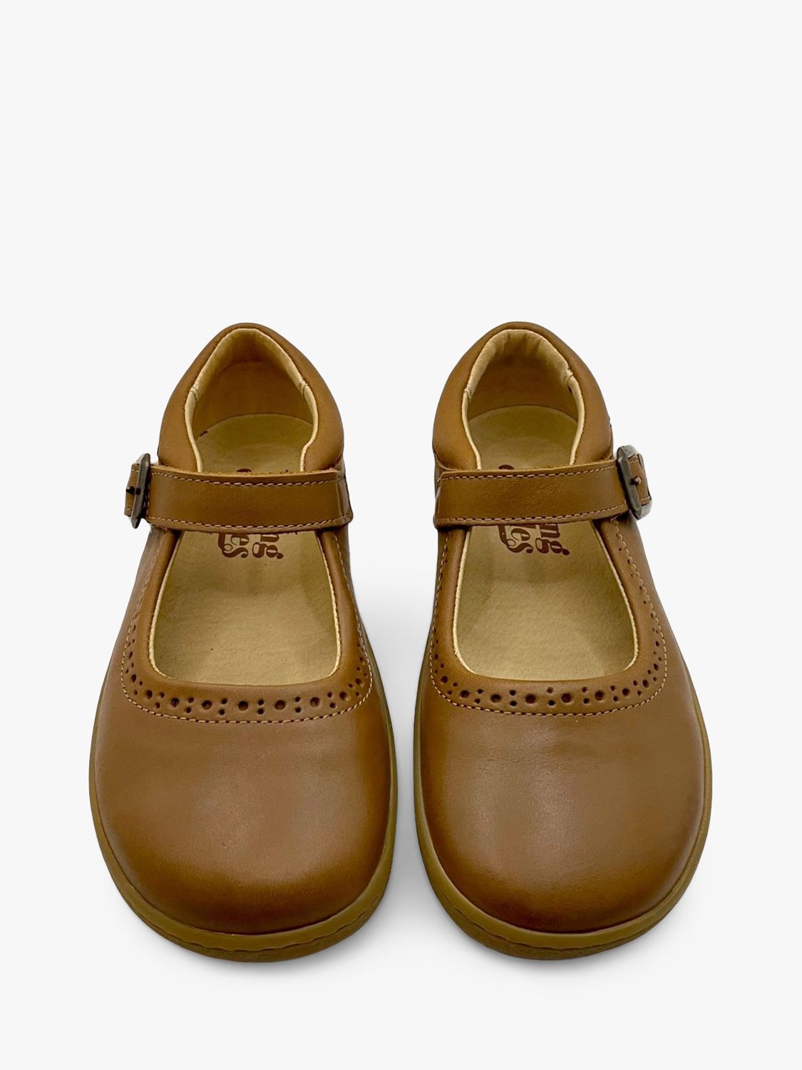 Young Soles Kids' Holly Mary Jane Shoes, Tan, 9.5 Jnr