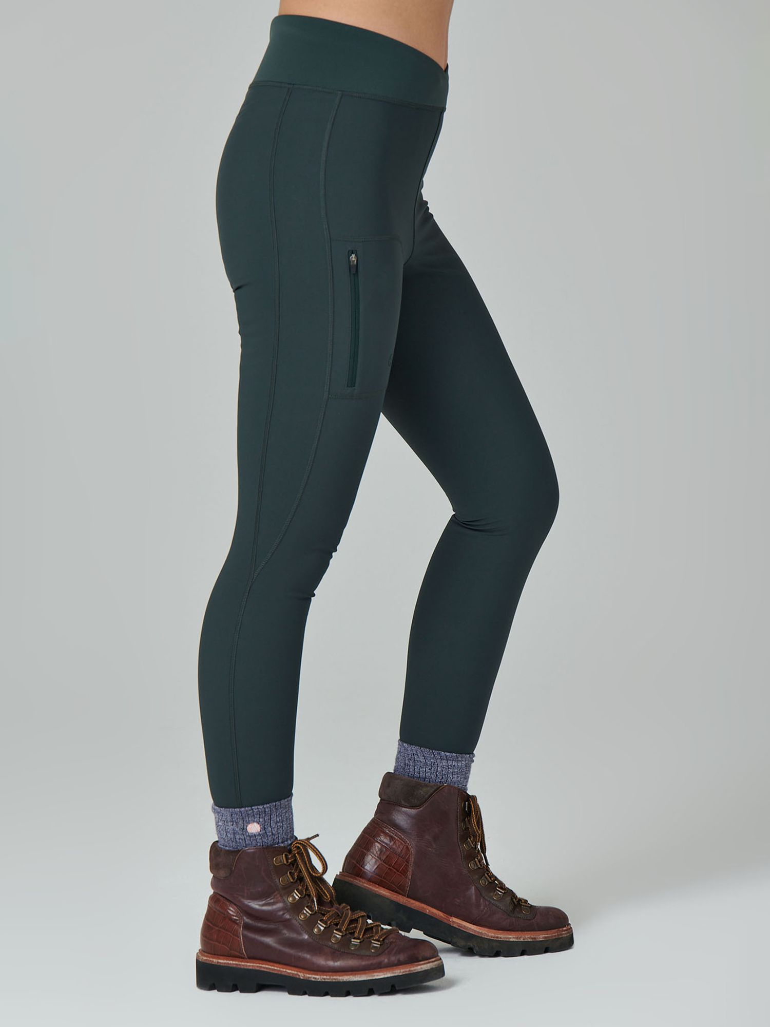 ACAI Softshell Leggings, Forest Green at John Lewis & Partners