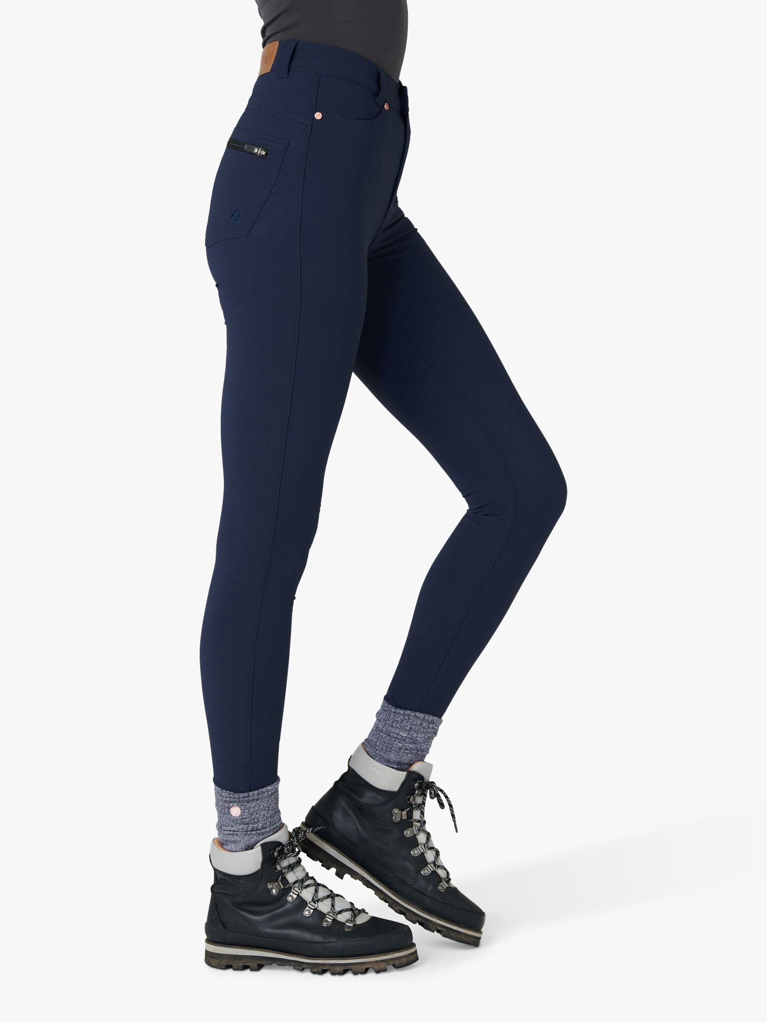 ACAI MAX Stretch Skinny Outdoor Trousers, Deep Navy at John Lewis ...