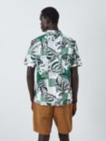 John Lewis ANYDAY Seashell Print Revere Collar Resort Shirt, Green